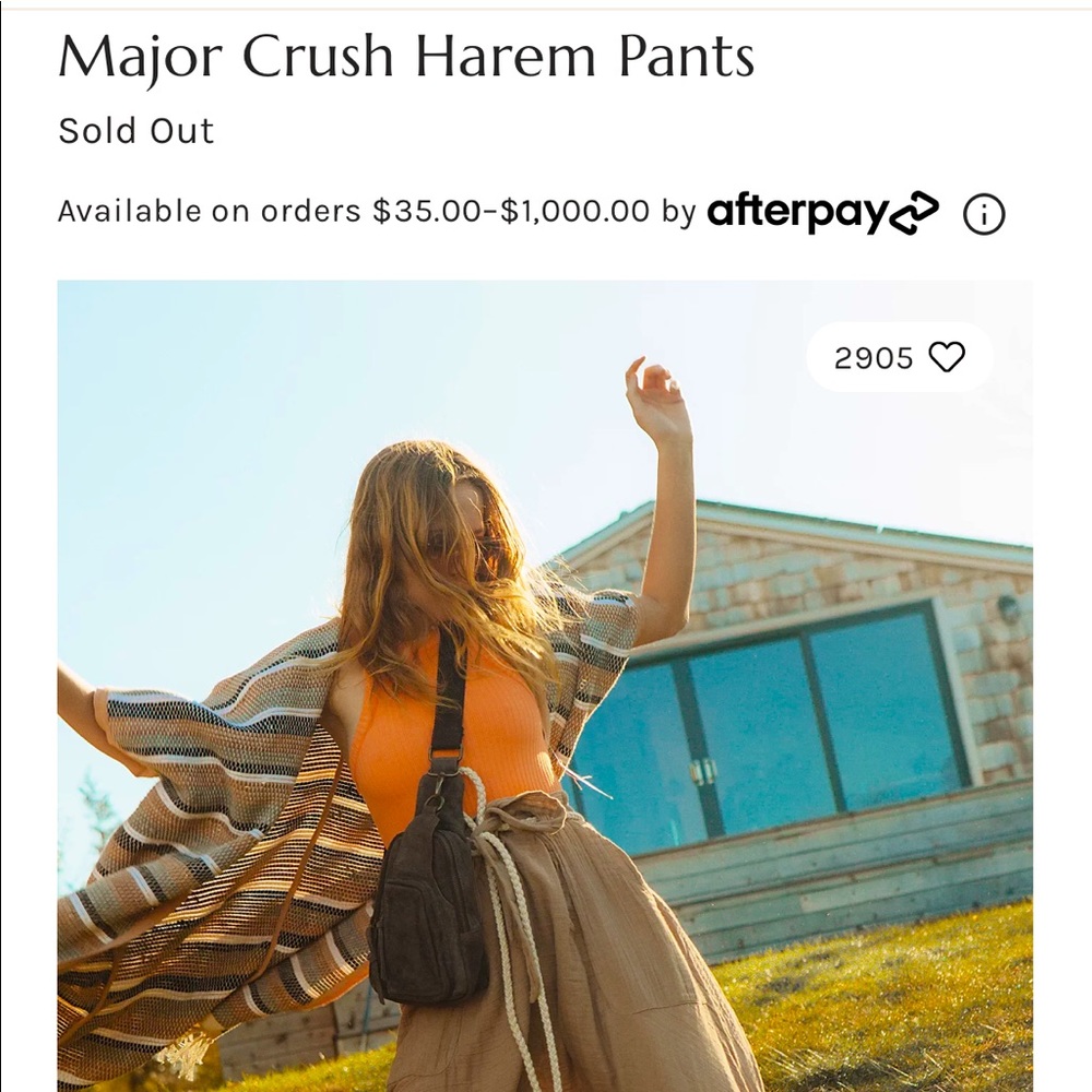 ✨SOLD OUT✨ major crush harem pants